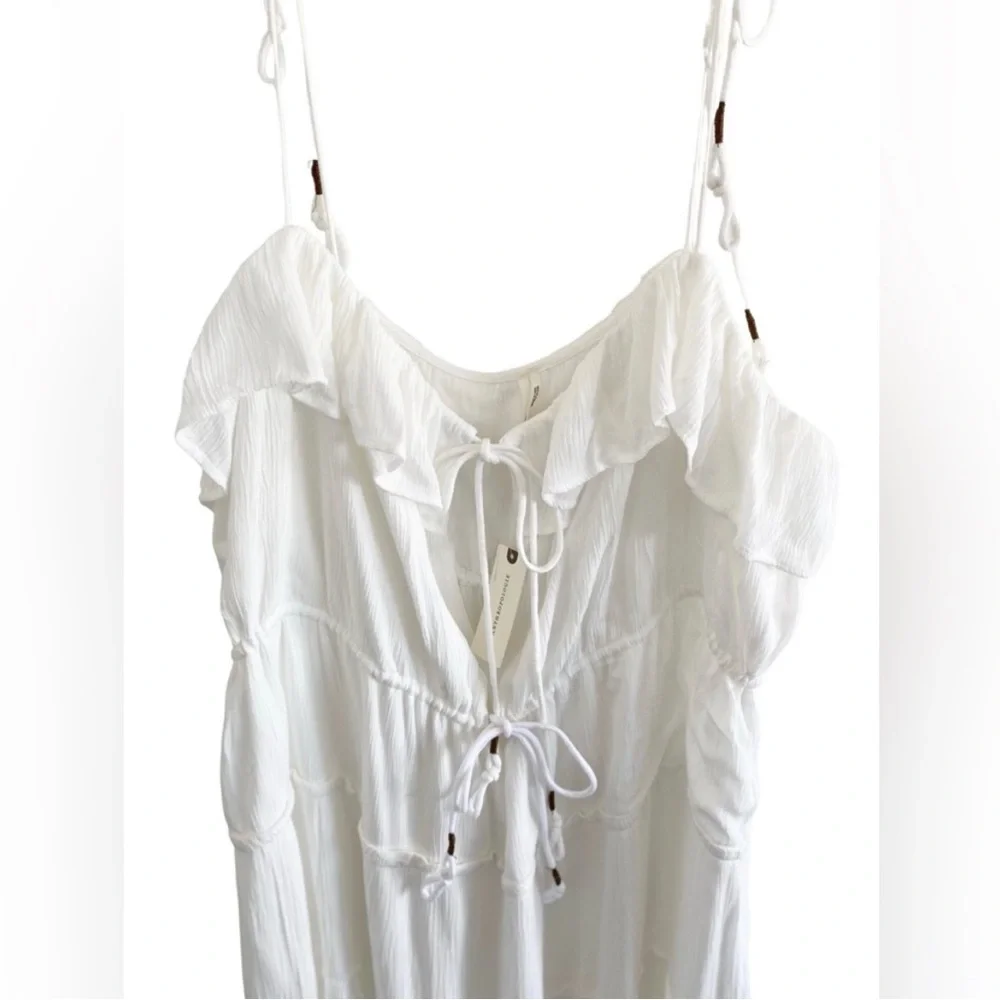 NWT Anthropologie white tiered ruffle sundress - Picture 7 of 7